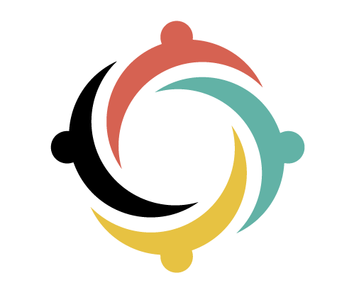 The Diversity and Inclusion Office logo of a group of people holding hands in a circle.